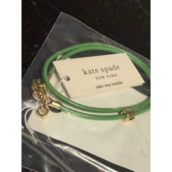 Kate Spade Green Bracelet Jewelry Luxury Nickel Free New with Tags Free Shipping - Picture 3 of 3